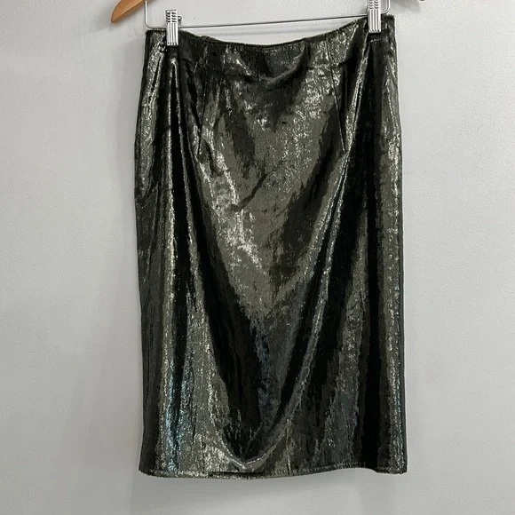 Reiss Leena Ruched Zip Detail Skirt - Picture 9 of 11